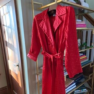 Vintage silk Trench coat